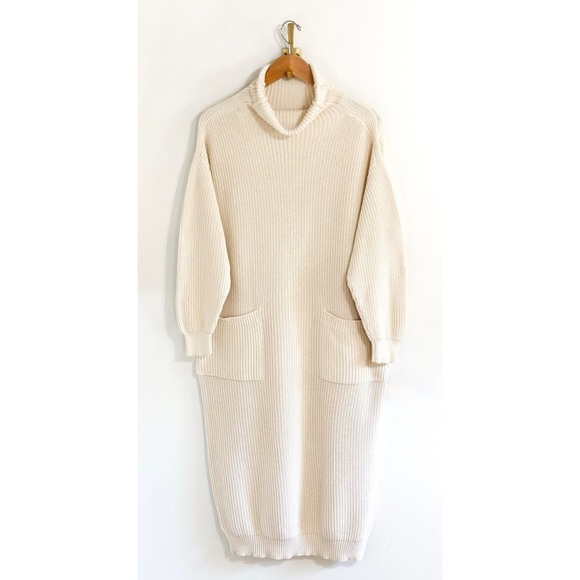 Mara Hoffman Maxi Off-White Elsa Sweater Dress - Picture 2 of 8